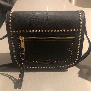 NWT Aldo Studded Black Leather Purse